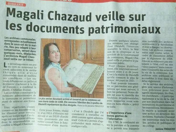 Dans les médias - MGC Paleographie - Archives patrimoniales